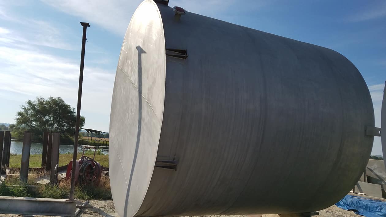 Water Tank After Rust Removal