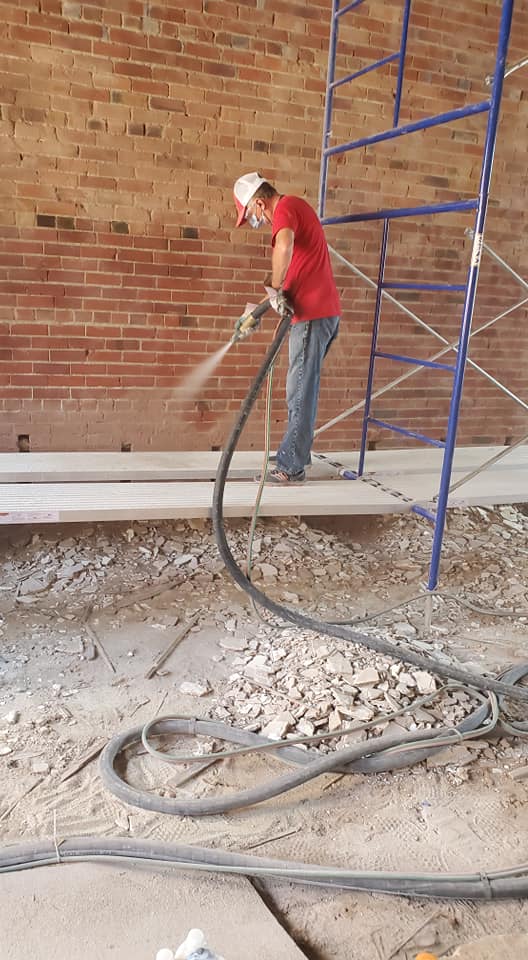 Before Brick Paint Removal