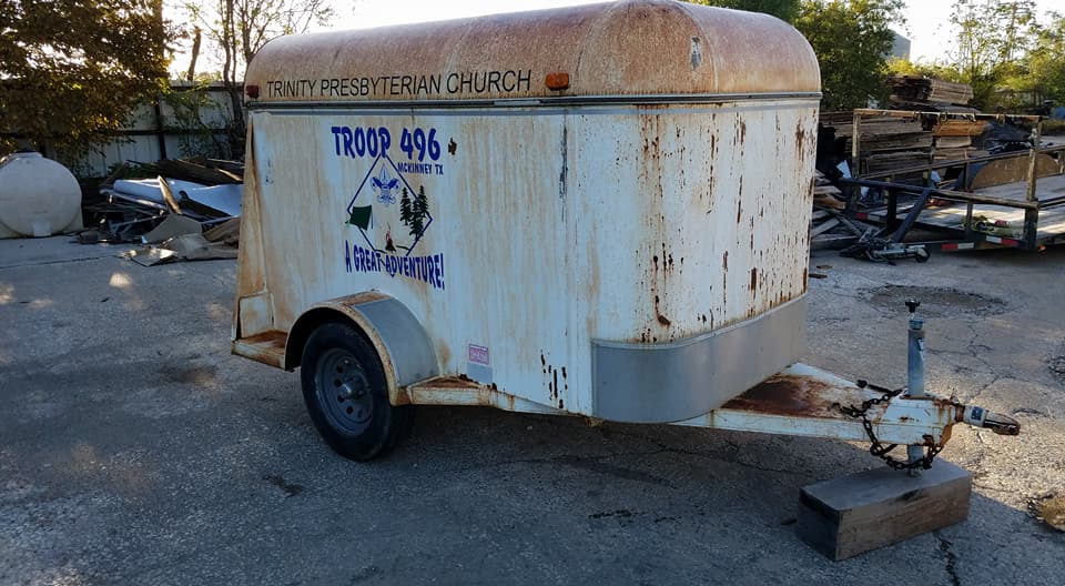 Before Metal Paint Removal